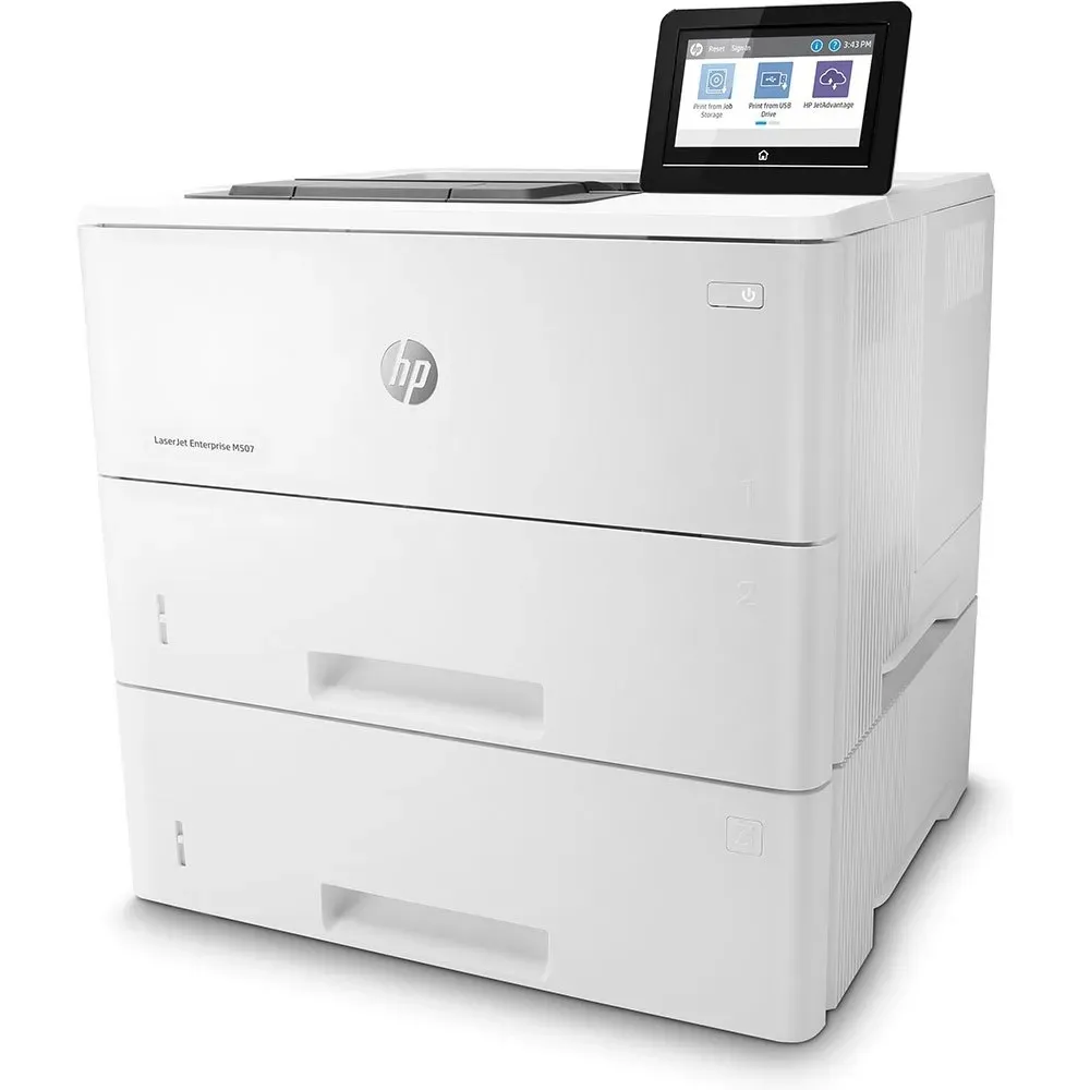 Impressora Monocromática HP LaserJet Enterprise M507X Branca