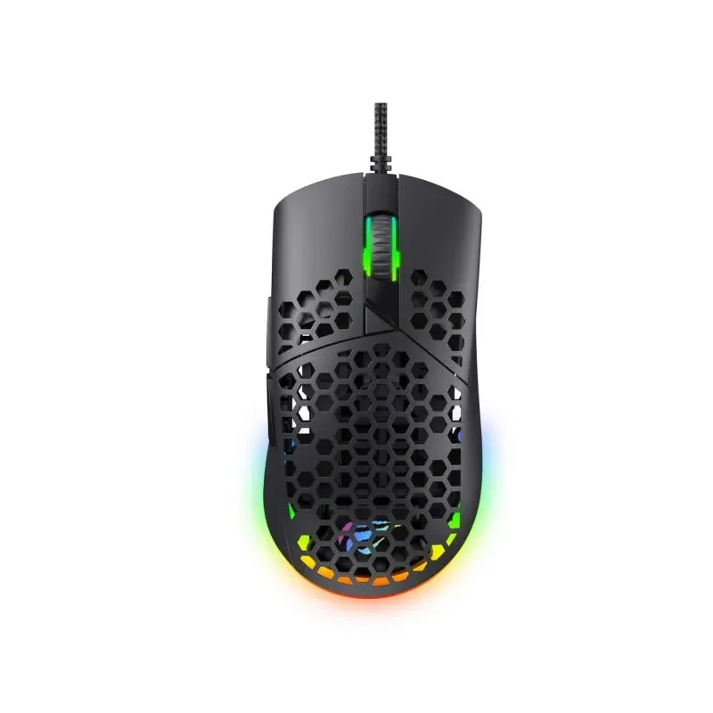 Ratão Havit MS1036 USB 7200 DPI Preto 7 Botões Programáveis Iluminação