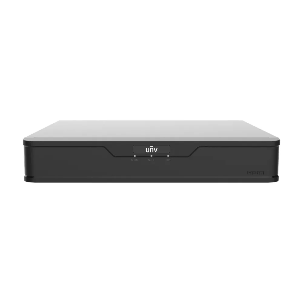 Gravador DVR Uniview Easy 8 Canais DTVI/HDCVI/AHD/CVBS + 4 extra IP Preto
