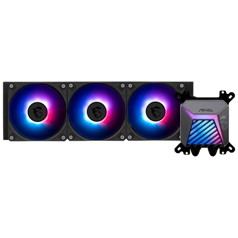 Water Cooler CPU MSI MAG CoreLiquid A15 360mm ARGB All-In-One Preto - Recondicionado