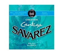 Jogo Cordas Guitarra Clássica Savarez 510MJ Cantiga Creation Tensão Forte