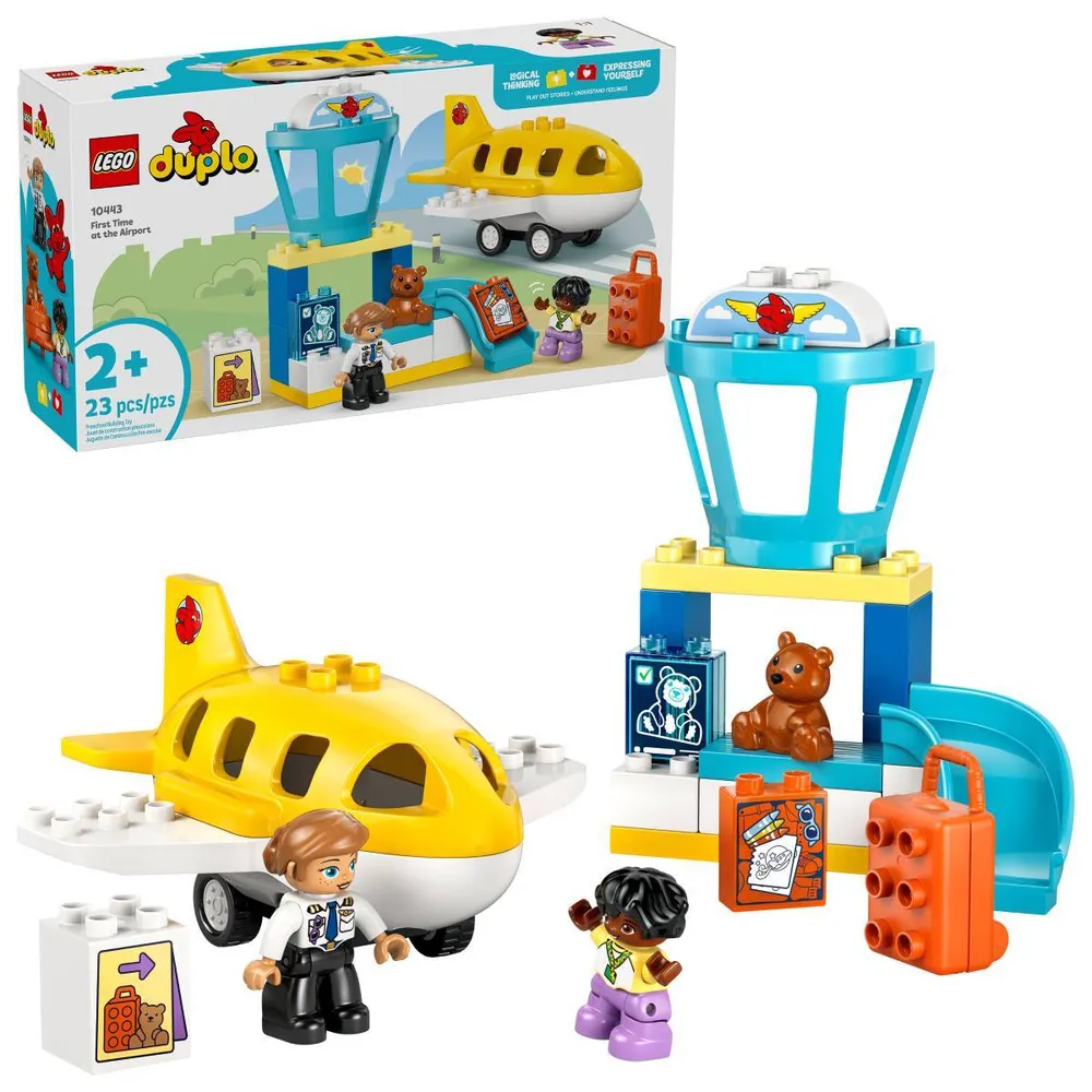 LEGO DUPLO Town: Primeira Vez no Aeroporto | Idades 2+ | 23 Peças | Item 10443