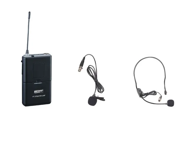 Mic. Lapela+Headset+Emissor PowerAcoustics PT3700/4700 UFH