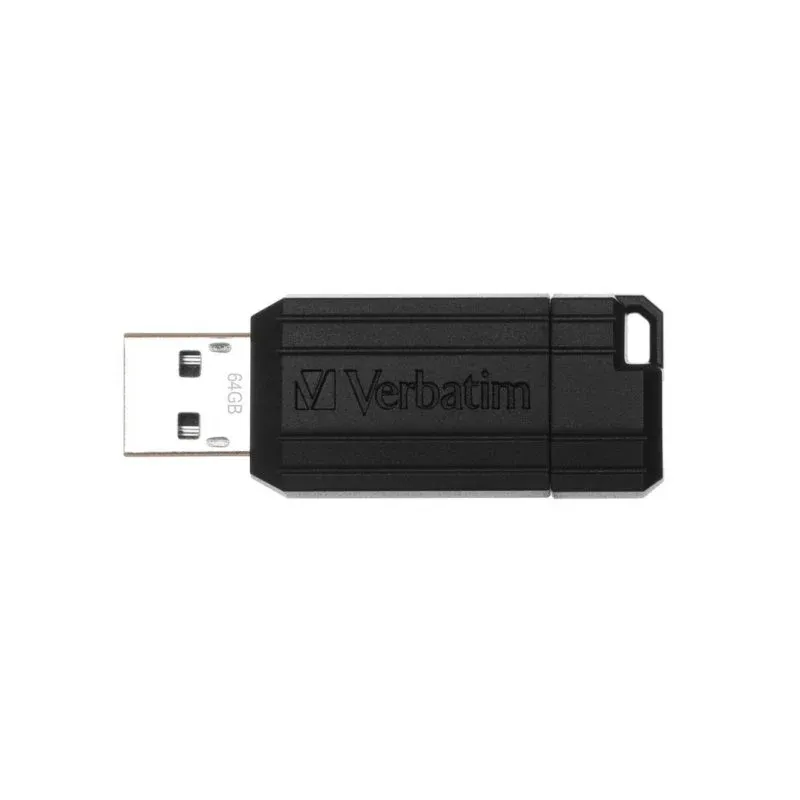 Pen Drive Pen USB Verbatim PinStripe 64GB Preto Proteção por Palavra-passe