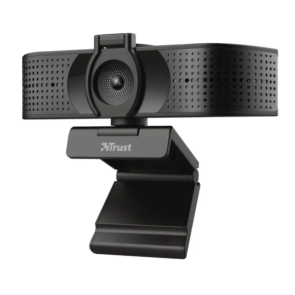 Trust Teza Webcam 4K UHD com Auto-foco, Microfone Duplo e Suporte