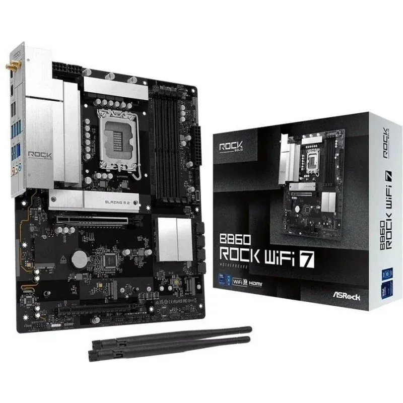 Motherboard ASRock B860 Challenger WiFi Intel B860 LGA1851 DDR5 ATX Bluetooth 2.5GbE