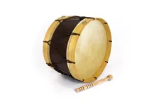 Bombo Tradicional Adamastor Nº4 Natural Claro/Natural Escuro 38cm