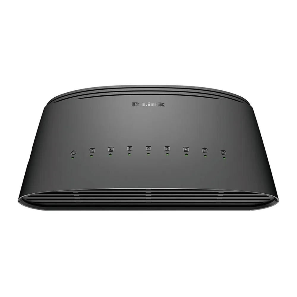 Switch de Rede Não-Gerido 8 Portas Gigabit (Preto) – D-LINK