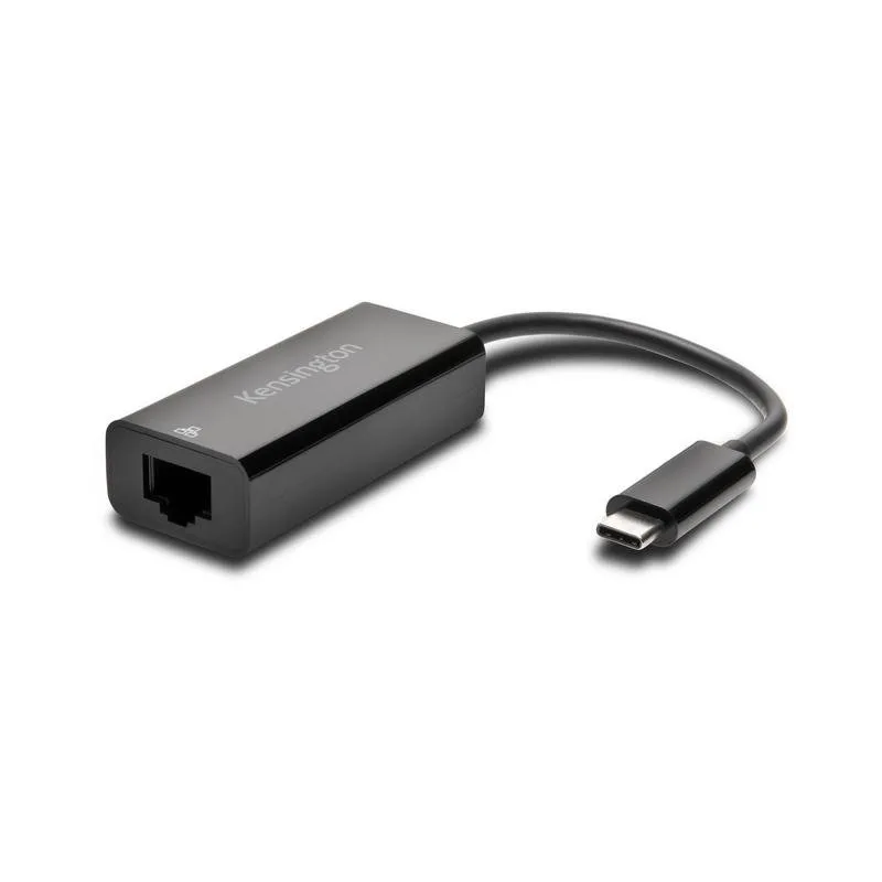 Tarjeta de Red Kensington CA1100E USB-C Gigabit Ethernet Plug & Play Preto