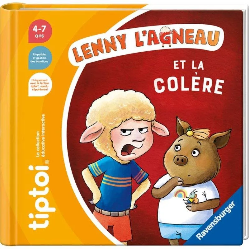 Livro Tiptoi Ravensburger Lenny Le Mouton e a Ira - Reconhecimento das Emoções