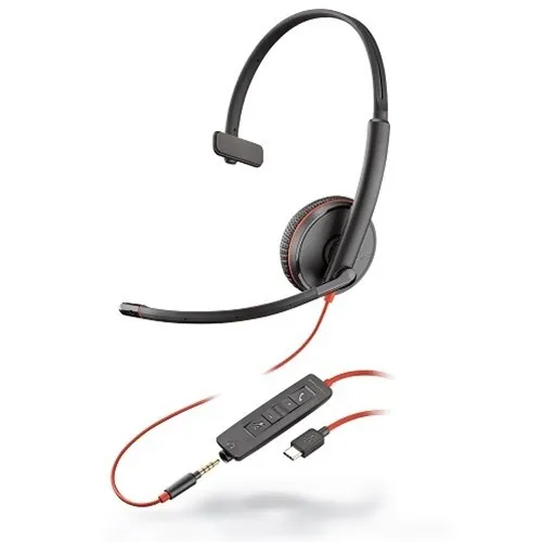 POLY Blackwire 3215 Headset Wired Head-band Calls/Music USB 209750-101