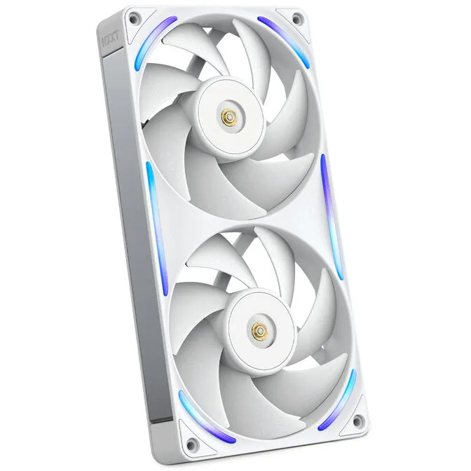 Ventoinha NZXT F240X Perfomance RGB Single-Frame Brancas - Dupla Ventoínha 120mm (240mm)