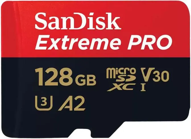 Cartão SanDisk Extreme Pro MicroSDXC UHS-I C10 U3 V30 128GB