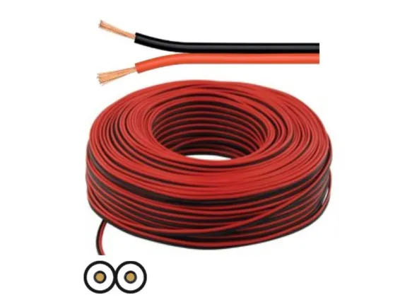 VSOUND Cabo Coluna 2X1.50MM Preto/Vermelho Paralelo