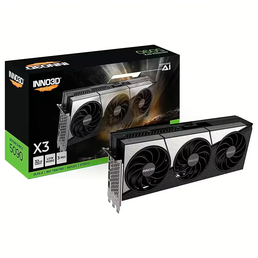 Placa Gráfica INNO3D NVIDIA GeForce RTX 5090 Blackwell X3 32GB GDDR7 DLSS4
