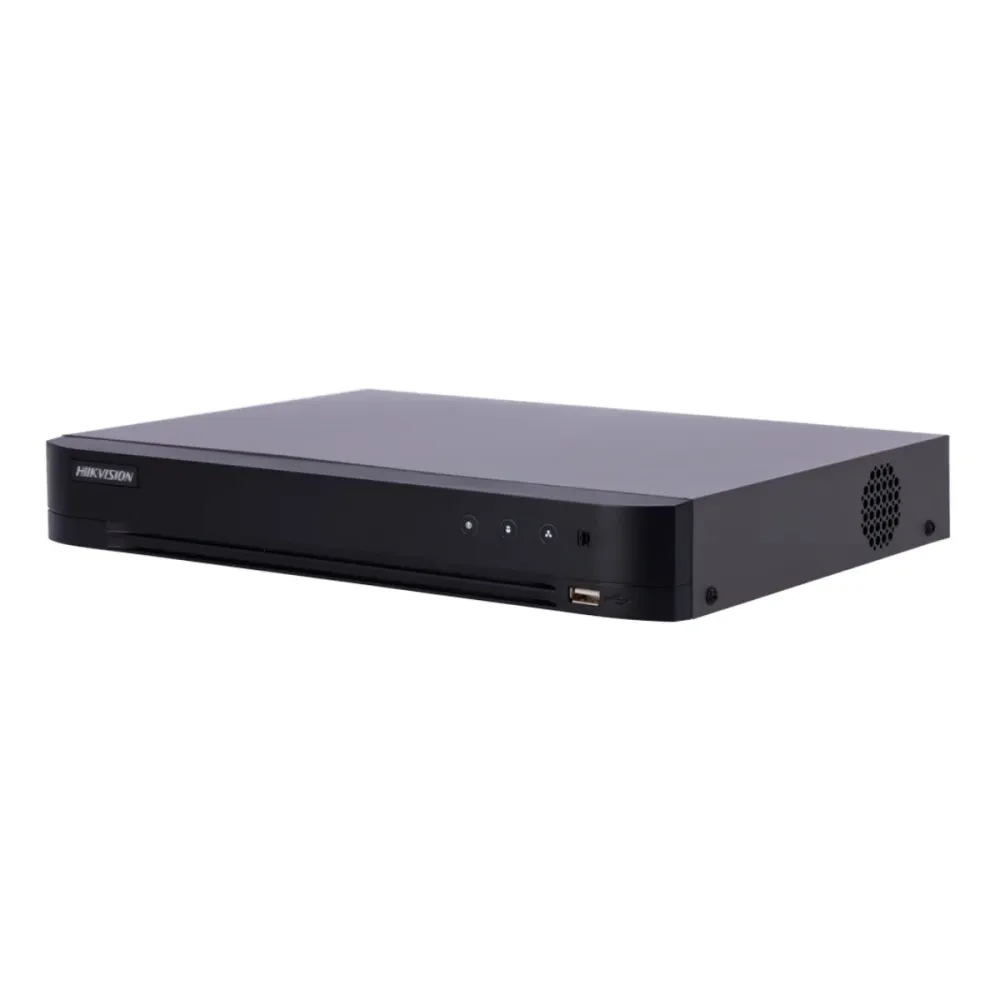 Gravador DVR Hikvision Pro 4 Canais 4K Preto - IDS-7204HUHI-M1/XT