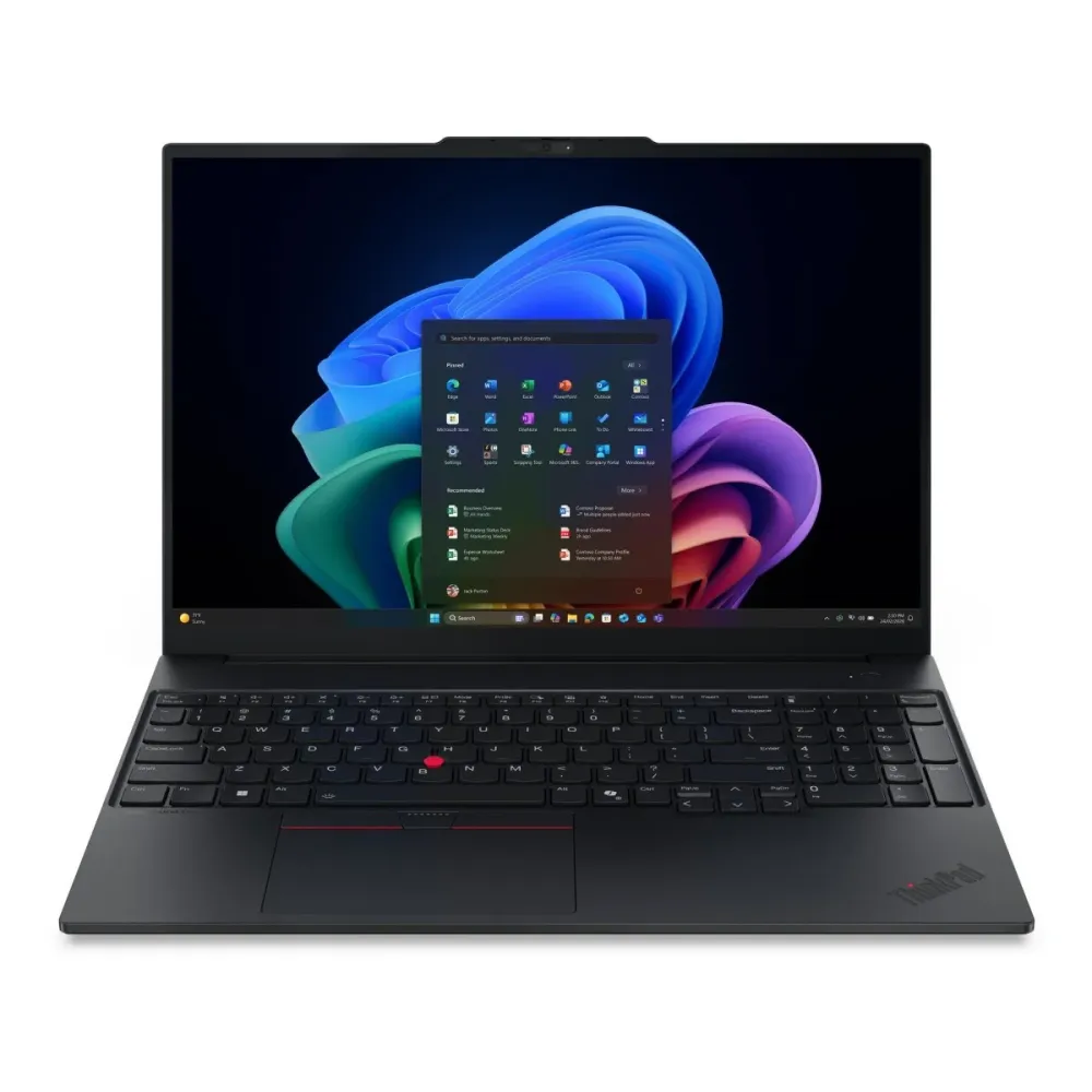 ThinkPad E16 Gen 4, Intel® Core™ Ultra 5 325 (LPE-cores up to 3.40GHz, 12MB), 16" WUXGA, W11P64, 16.0GB, 1x512GB SSD M.2 2242 PCIe Gen4 TLC Opal, Intel® Graphics, BT 5.4,Wi-Fi 7 2x2 BE, Wired Ethernet, FPR, 1080PFHD Hybrid, 4 Cell Li-ion 64Wh, 65W, 1Y > Q