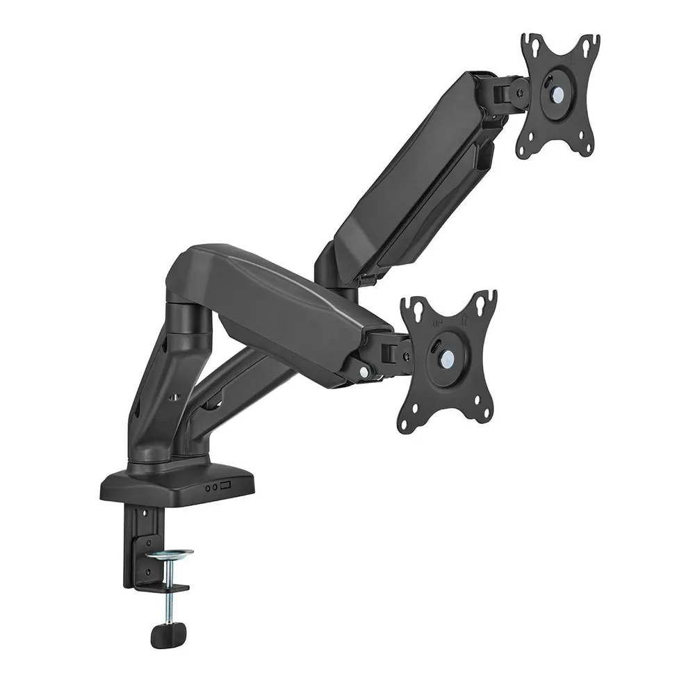 Suporte de Secretária Napofix DM3210 Full-Motion 2x Monitores 13 - 32 Preto