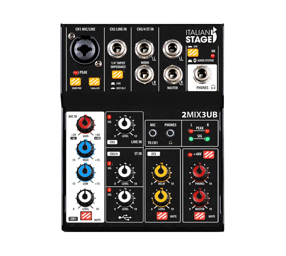 Mesa de Mistura Italian Stage 2MIX3UB