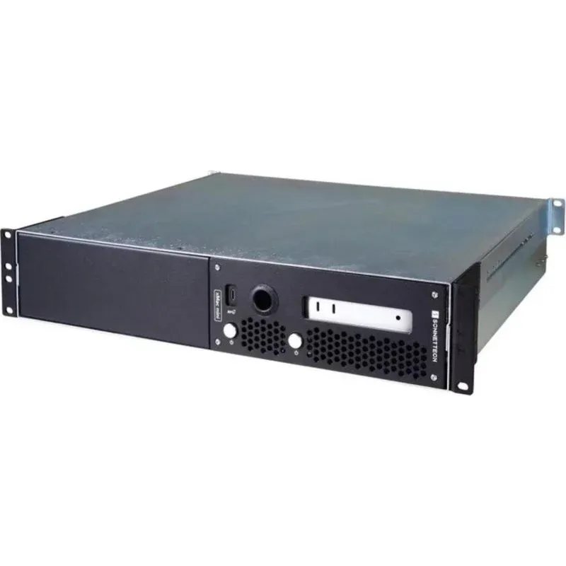 Caja PC Sonnet xMac mini 2U Rackmount Aço Preto com Ventoinha USB-C