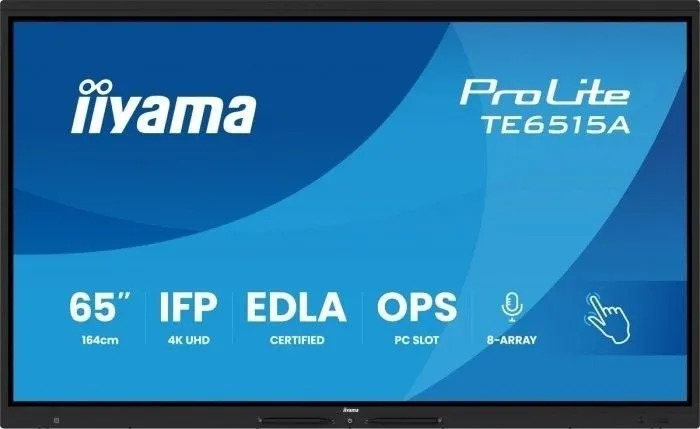 iiyama TE6515A-B2AG Painel Interativo IFP 65" VA 4K IR 40 TE6515A-B2AG