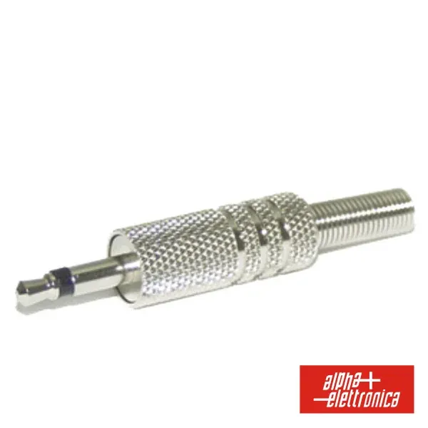 Ficha Jack 3.5mm Macho C/ Proteção Mola Mn