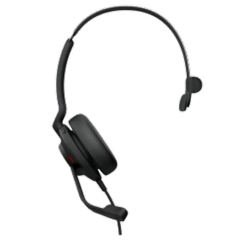 Auriculares Jabra Evolve2 30 SE com fio USB-C/USB-A para escritório/call center com microfone e controle de volume pretos