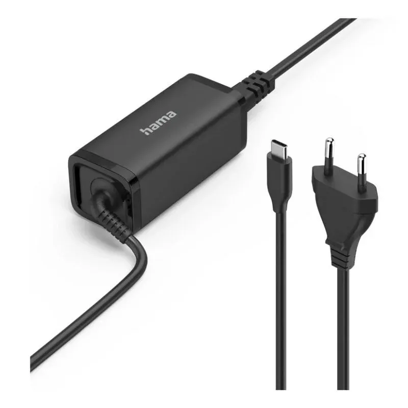 Carregador para portátil Hama 00200023 USB-C 65W Universal Preto
