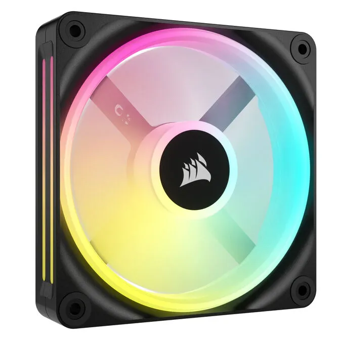 Ventoinha Corsair iCUE Link QX120 RGB PWM Preta 120mm (Expansion Kit)