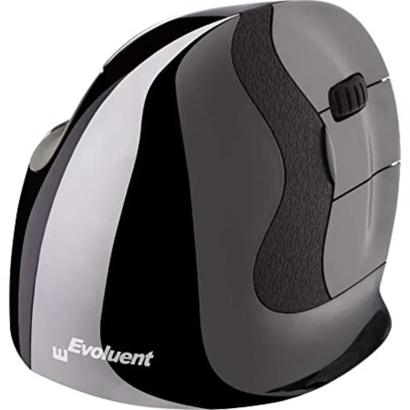 Rato Evoluent VMDSW Wireless Vertical 2600 DPI Preto Cinzento Ergonómico
