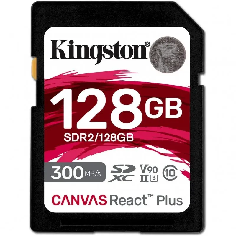 Kingston Canvas React Plus SDXC 128GB UHS-II V90 U3 Classe 10
