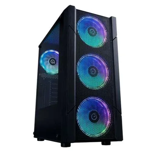 Caixa ATX Hiditec V30M ARGB Midi Tower Preto