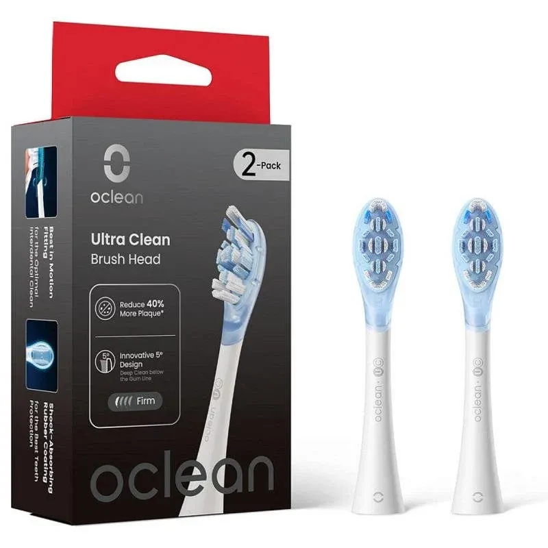 Recargas Escovas Dentes Oclean UC03-2 Ultra FlexFit 2 Unidades Limpeza Profunda