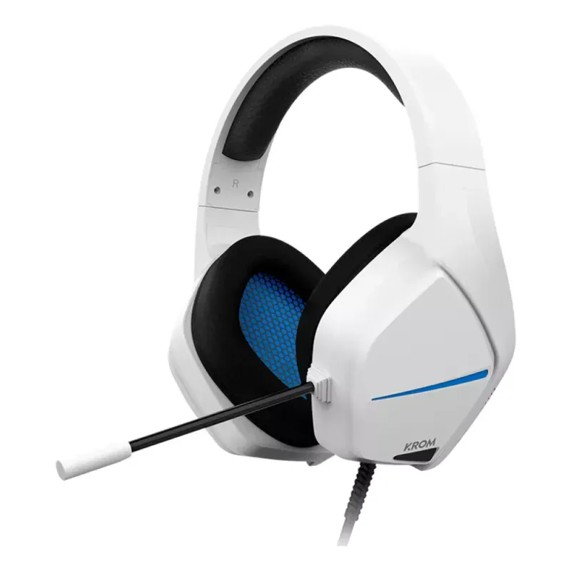 Headset Krom Kopa Move 2.0 Gaming PC/PS4/PS5/Switch Branco