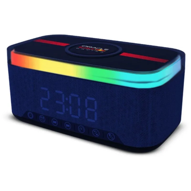 Red Bull RB-SK300 Altifalante Despertador Sem fios Bluetooth 6W com Rádio, LED e Bateria 1200mAh