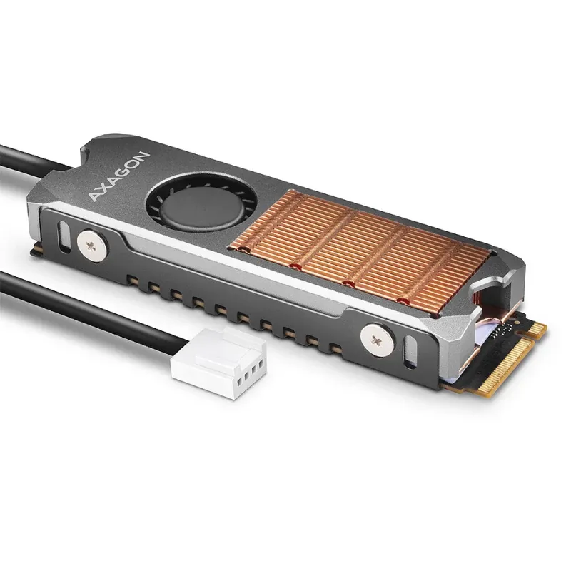 Dissipador de Calor AXAGON CLR-M2FAN para M.2 2280 SSD