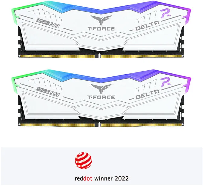 Team Group Kit 96GB (2 x 48GB) DDR5 6800MHz Delta RGB Branco CL36