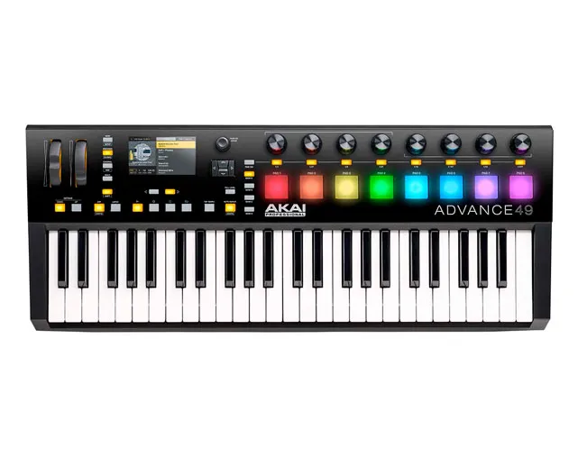 Teclado controlador MIDI Akai Advance 49 Black