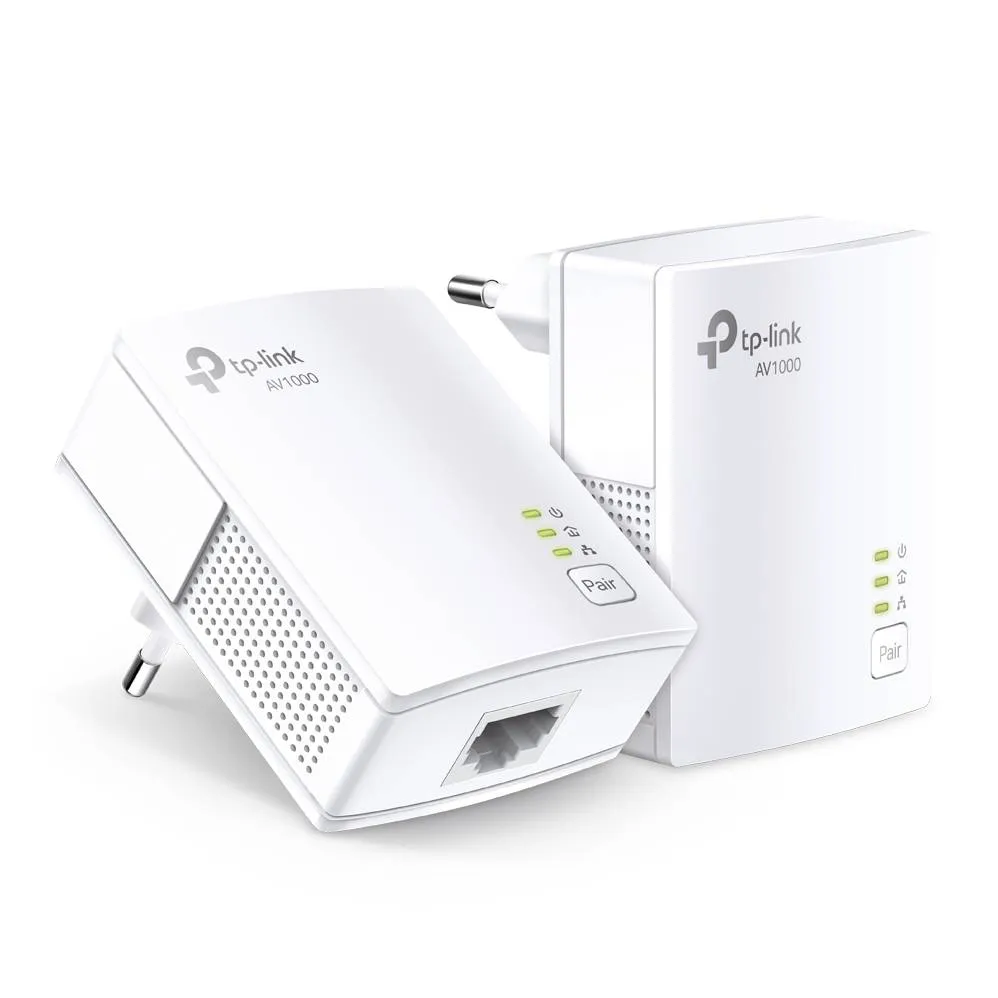 Kit Adaptador Powerline TP-Link TL-PA7017 KIT AV1000 Homeplug AV2 Gigabit