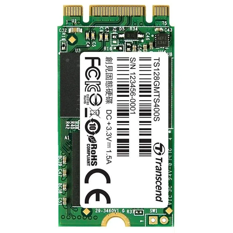 Disco Rígido Transcend M.2 MTS400 SSD 128 GB SATA 3