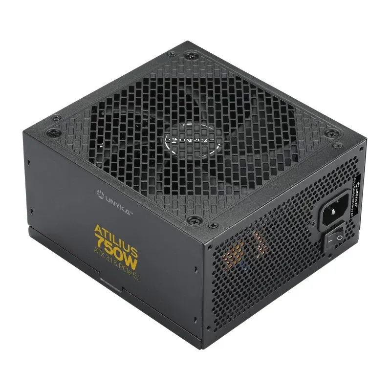 Fonte Alimentação Fonte de Alimentação UNYKAch ATILIUS 3.1 750W Cybenetics Gold Full Modular