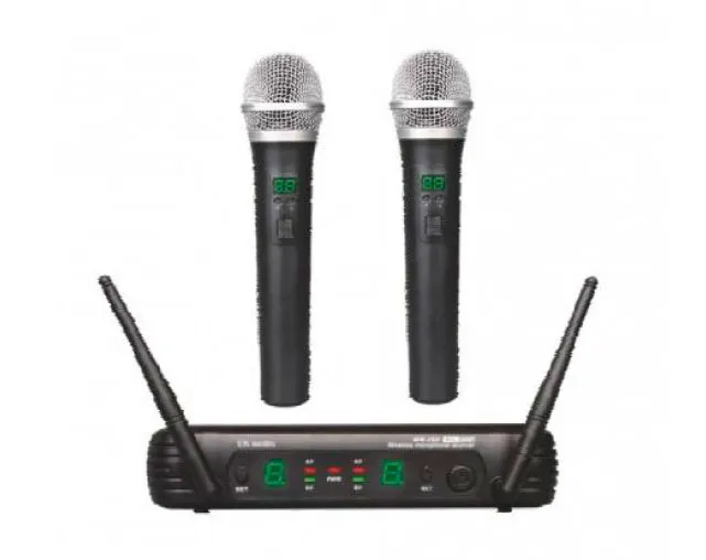 Sistema sem Fios Microfone EK WR25D UHF Duplo 460-970MHz