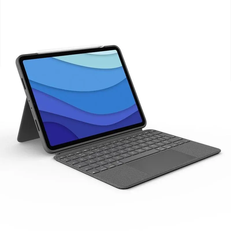 Teclado Logitech 920-010143 magnético com trackpad QWERTZ suíço Oxford Grey