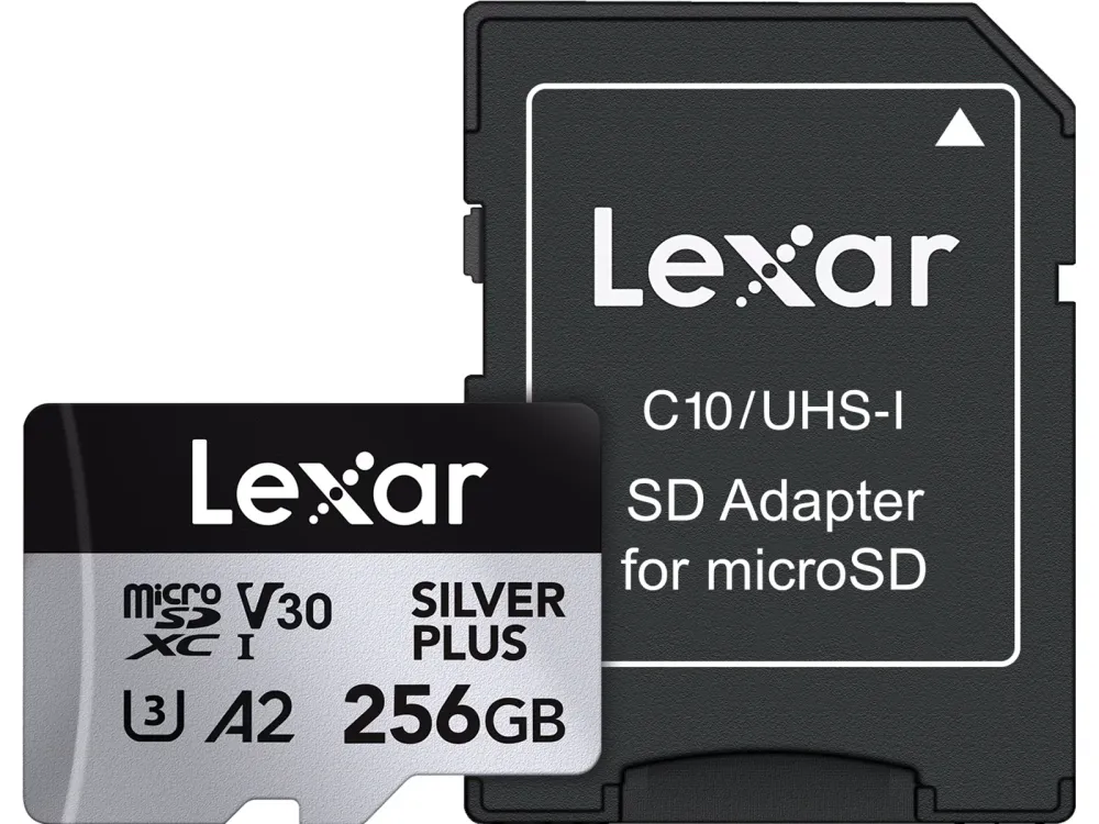Cartão de Memória Lexar Professional Silver Plus MicroSD/SD - 205MB/s - 256GB