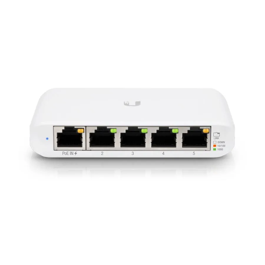 Switch de Rede Ubiquiti USW Flex Mini 5 Portas Gigabit Managed PoE