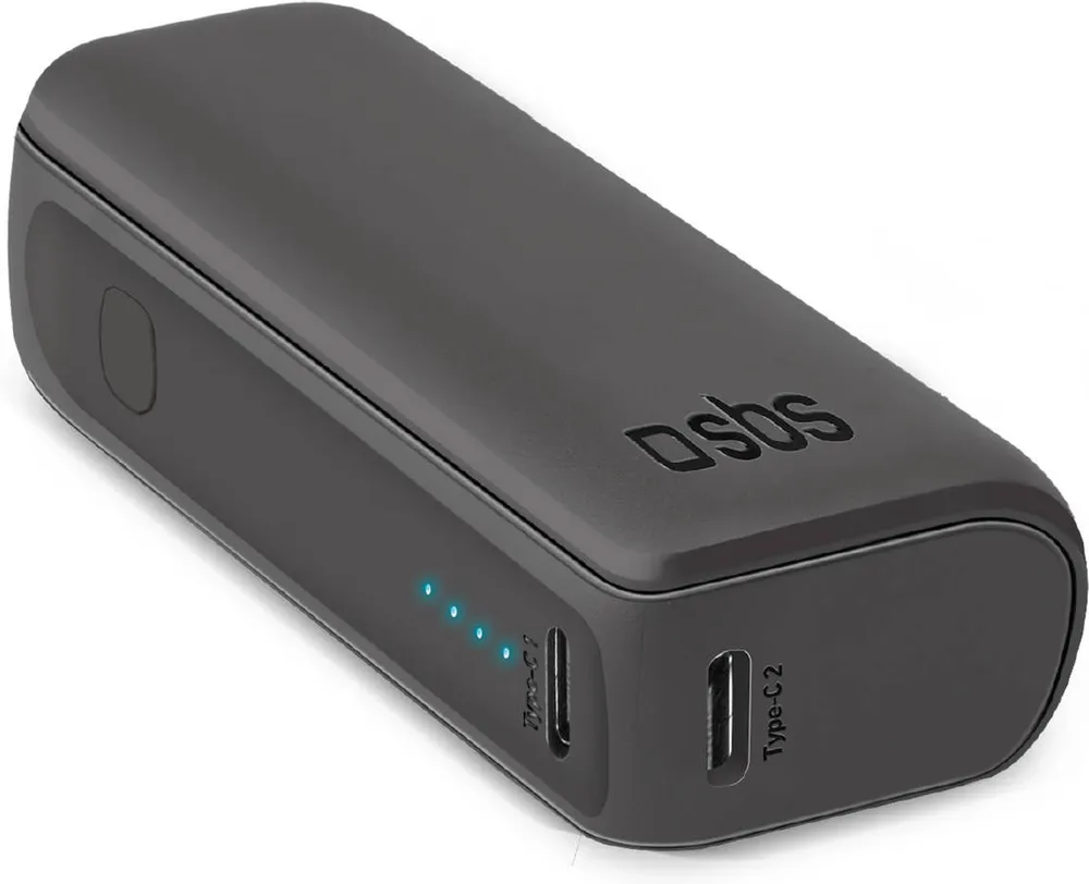 Powerbank SBS Nanotube Universal Ultrarrápido (10W - 5.000 mHa - Carregamento Simultâneo)