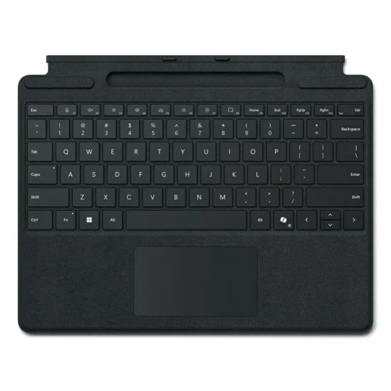 Teclado Microsoft Surface Pro magnético com armazenamento para caneta e touchpad