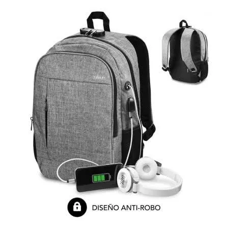 Mochila para Portátil e Tablet com USB Subblim