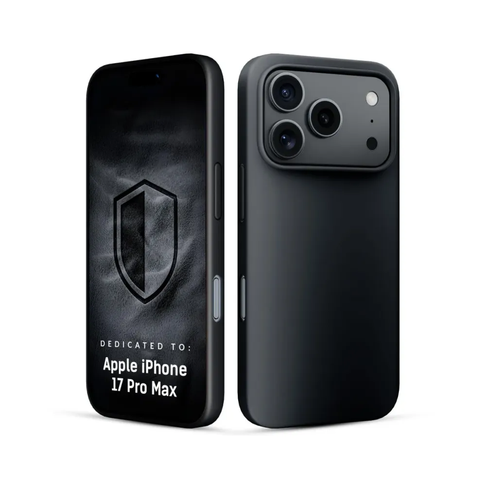 Capa de Silicone 3MK Hardy Mellow MagCase iPhone 17 Pro Max Preta