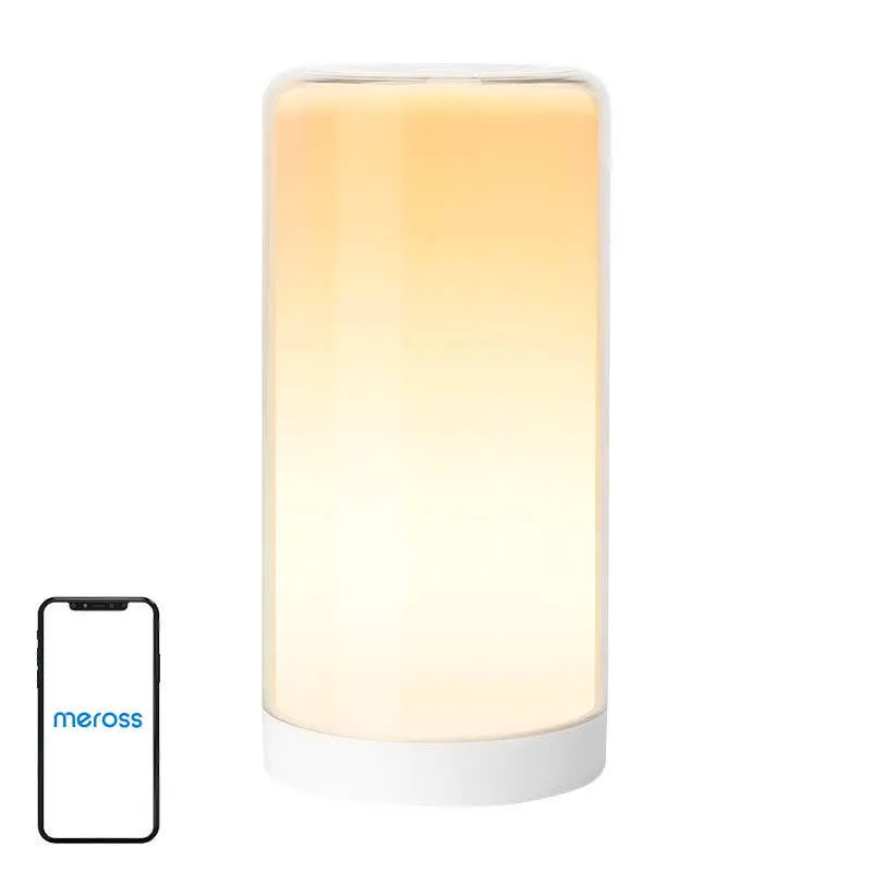 Meross Candeeiro de mesa LED inteligente com luz ambiente WiFi
